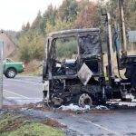 Presunto ataque incendiario afecta a camión en ruta entre Collipulli y Angol: conductor fue obligado a conducir bajo amenaza