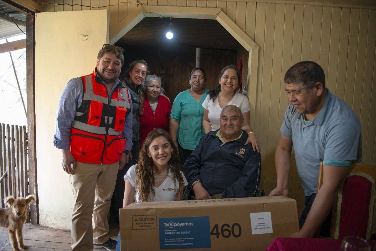 Fundación de Andrónico Luksic entrega más de 100 ayudas técnicas a personas con movilidad reducida en Galvarino